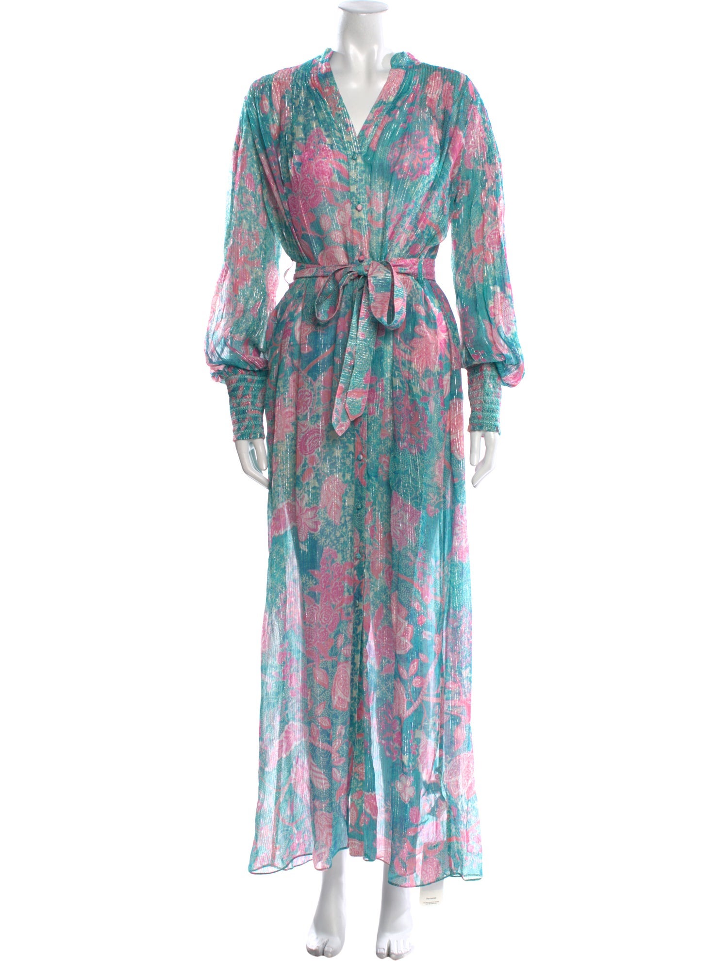 Hemant and Nandita Floral Print Long Dress