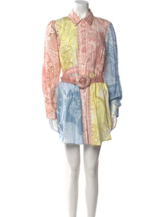 Hemant and Nandita Paisley Print Mini Dress