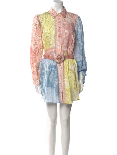 Hemant and Nandita Paisley Print Mini Dress