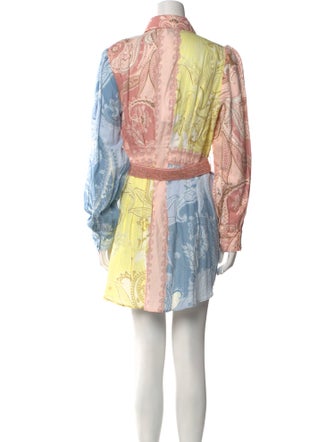 Hemant and Nandita Paisley Print Mini Dress