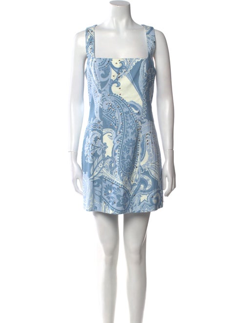 Hemant and Nandita Paisley Print Mini Dress