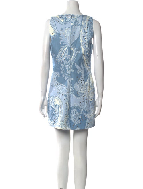 Hemant and Nandita Paisley Print Mini Dress