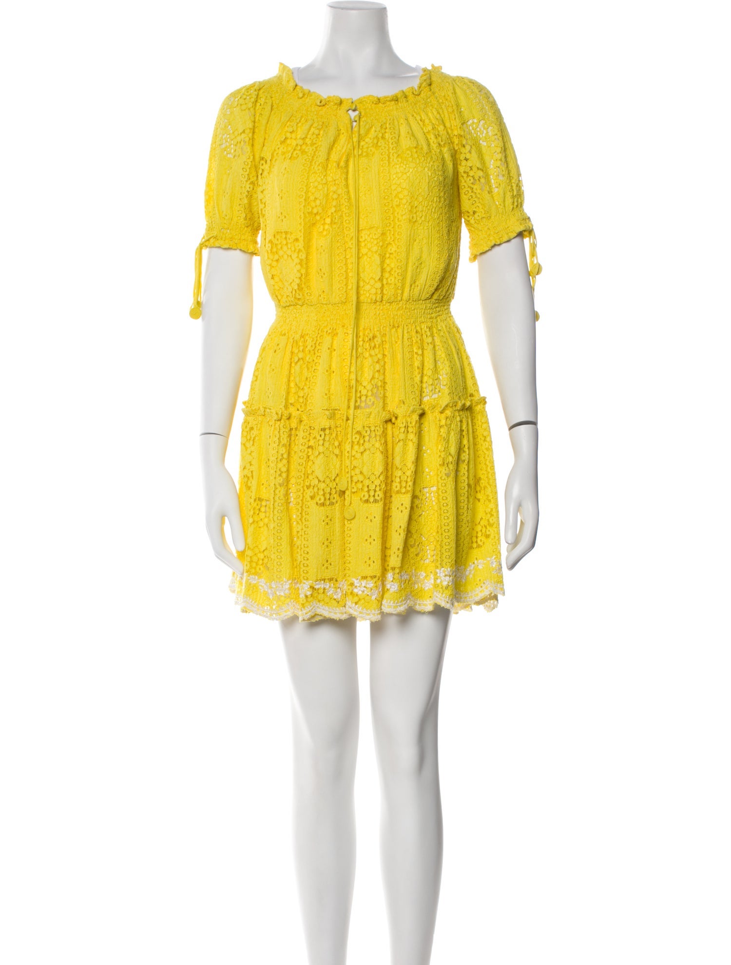 Hemant and Nandita Scoop Neck Mini Dress