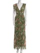 Hemant and Nandita Floral Print Long Dress