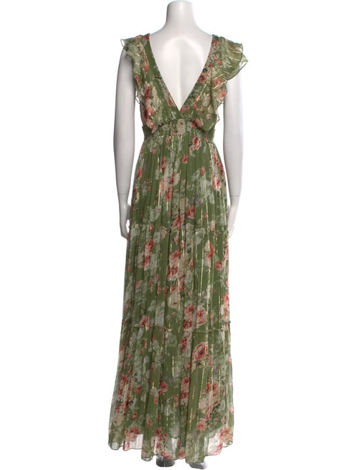Hemant and Nandita Floral Print Long Dress