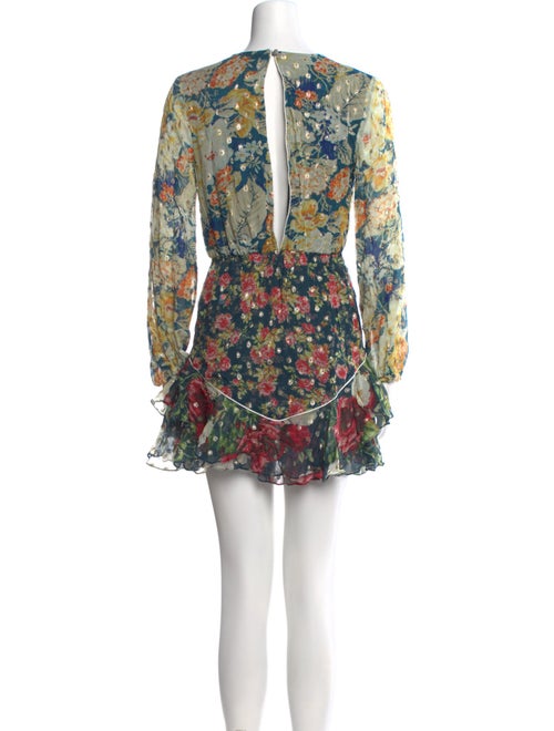 Hemant and Nandita Floral Print Mini Dress