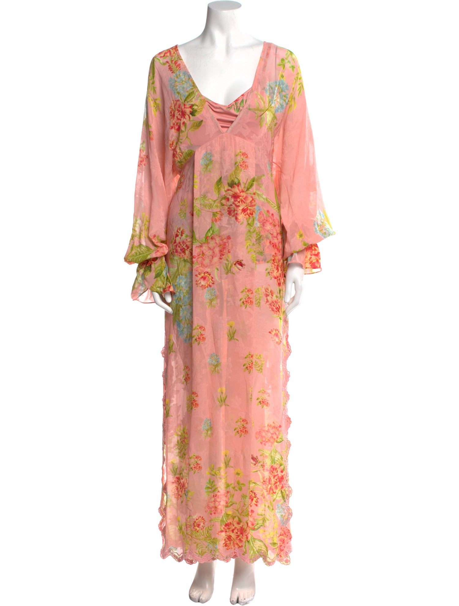 Hemant and Nandita Floral Print Long Dress