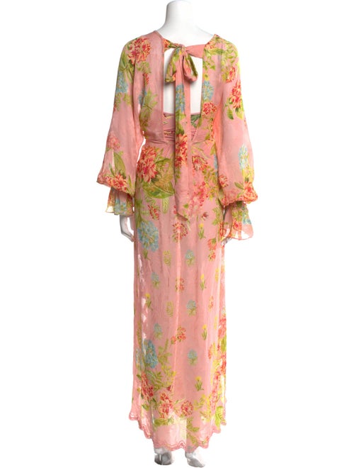 Hemant and Nandita Floral Print Long Dress