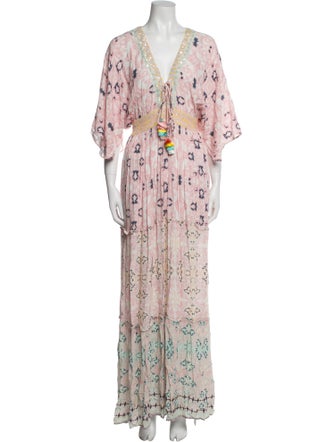 Hemant and Nandita Floral Print Long Dress