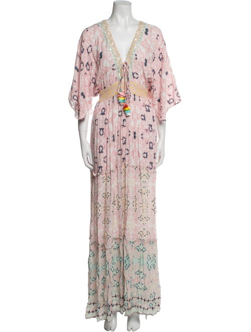 Hemant and Nandita Floral Print Long Dress