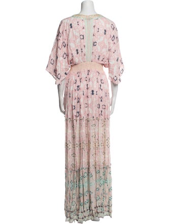 Hemant and Nandita Floral Print Long Dress