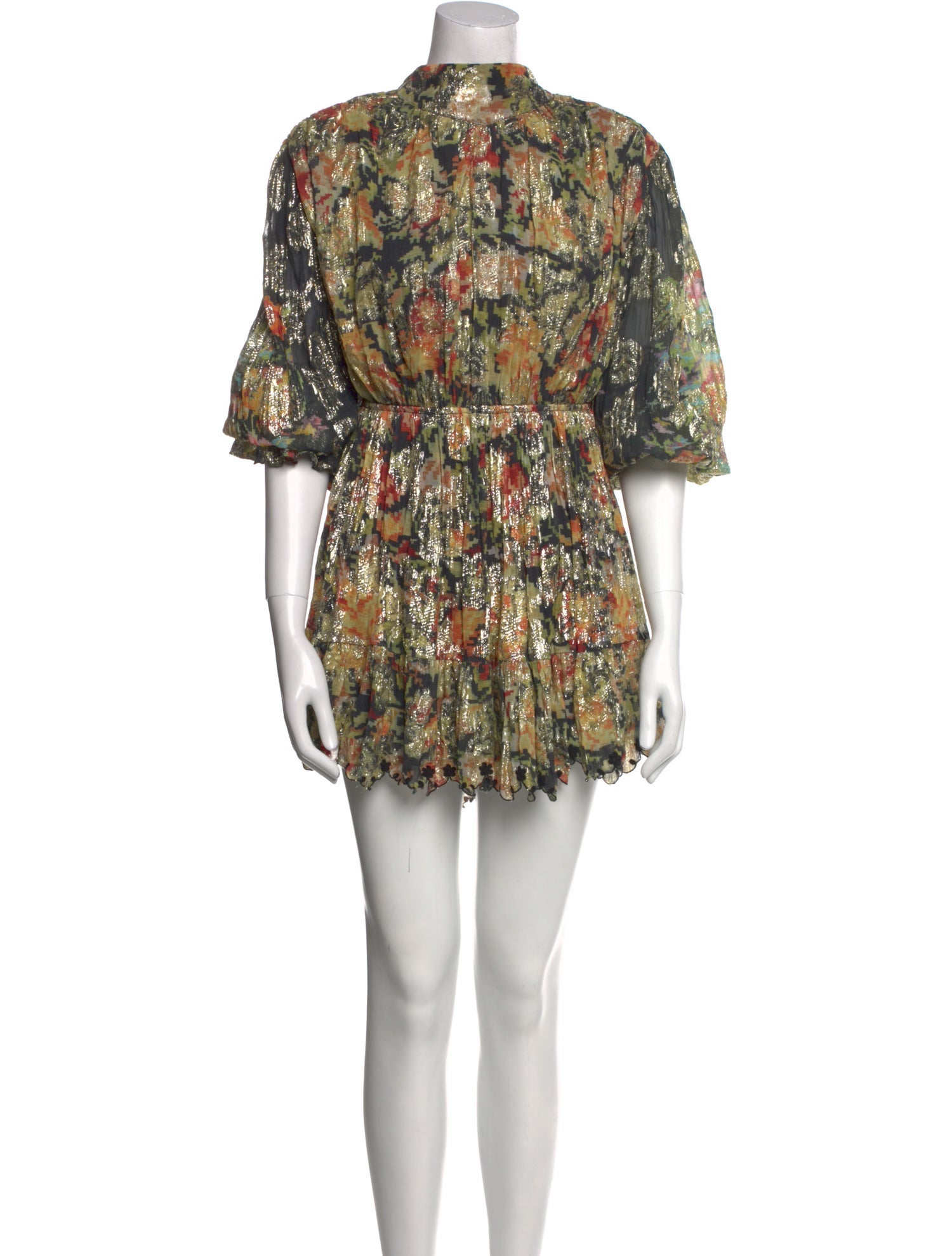Hemant and Nandita Floral Print Mini Dress