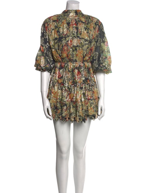 Hemant and Nandita Floral Print Mini Dress