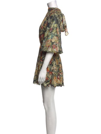 Hemant and Nandita Floral Print Mini Dress