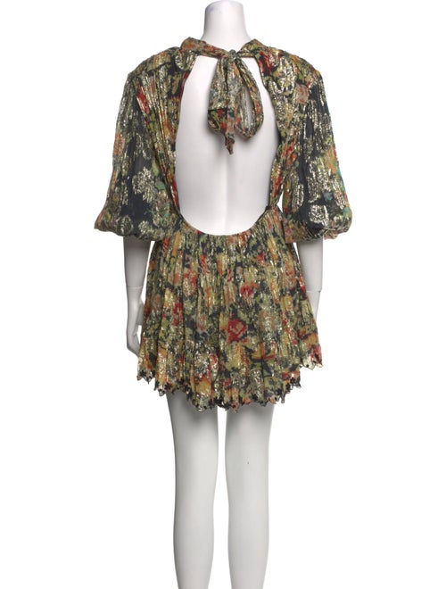 Hemant and Nandita Floral Print Mini Dress