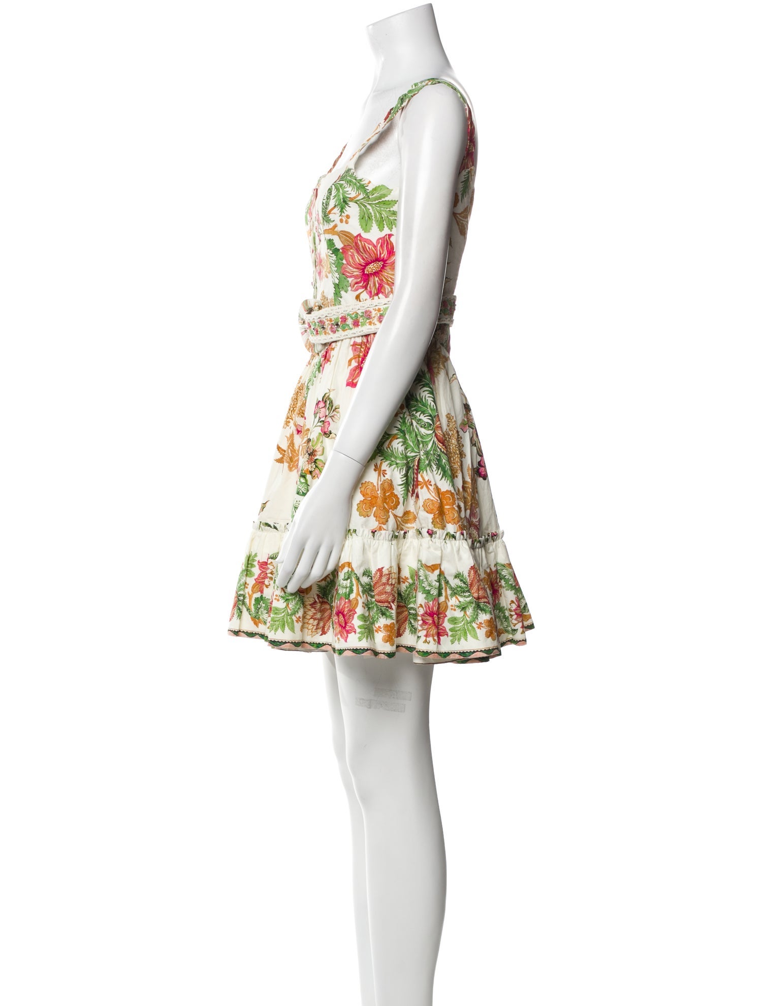 Hemant and Nandita Floral Print Mini Dress