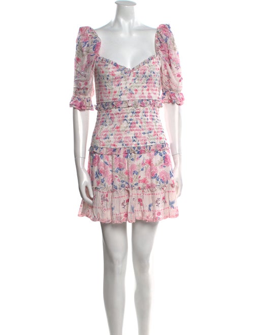 Hemant and Nandita Floral Print Mini Dress