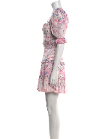 Hemant and Nandita Floral Print Mini Dress