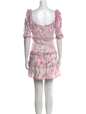 Hemant and Nandita Floral Print Mini Dress