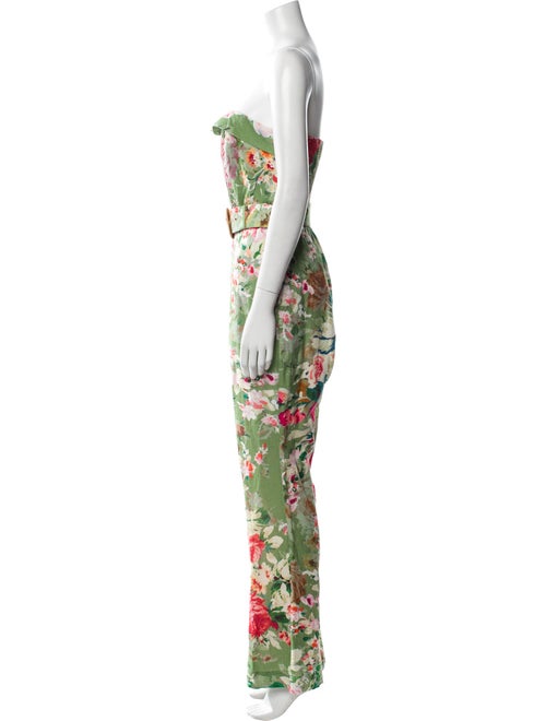 Hemant and Nandita Floral Print Strapless Jumpsuit