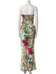Hemant and Nandita Floral Print Strapless Jumpsuit
