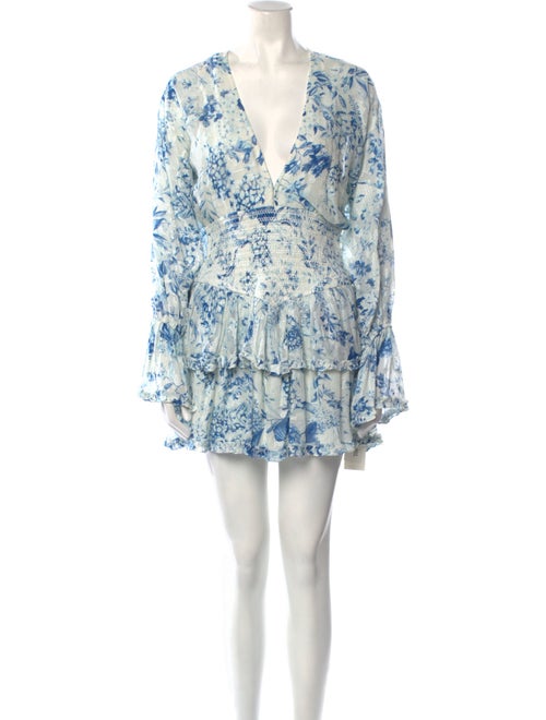 Hemant and Nandita Floral Print Mini Dress