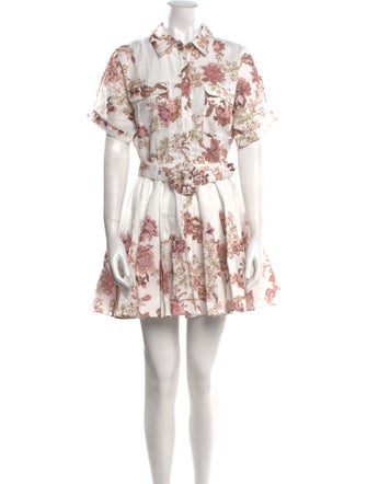 Hemant and Nandita Floral Print Mini Dress