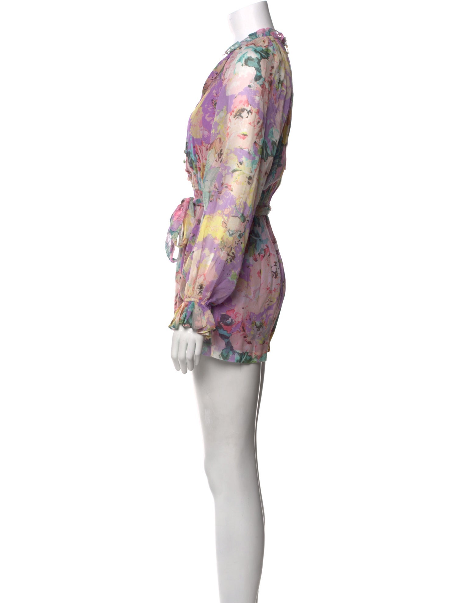 Hemant and Nandita Floral Print V-Neck Romper w/ Tags