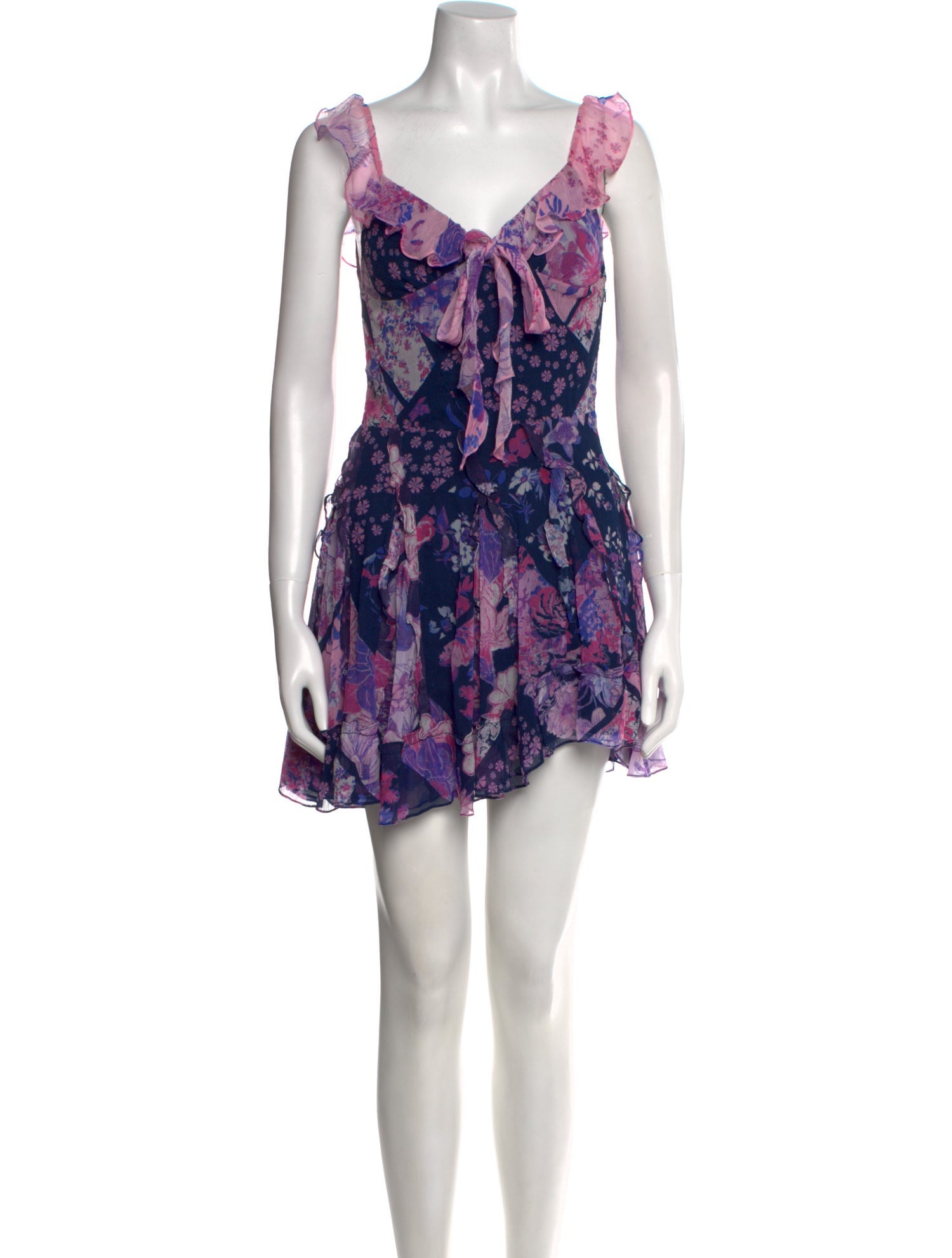 Hemant and Nandita Floral Print Mini Dress