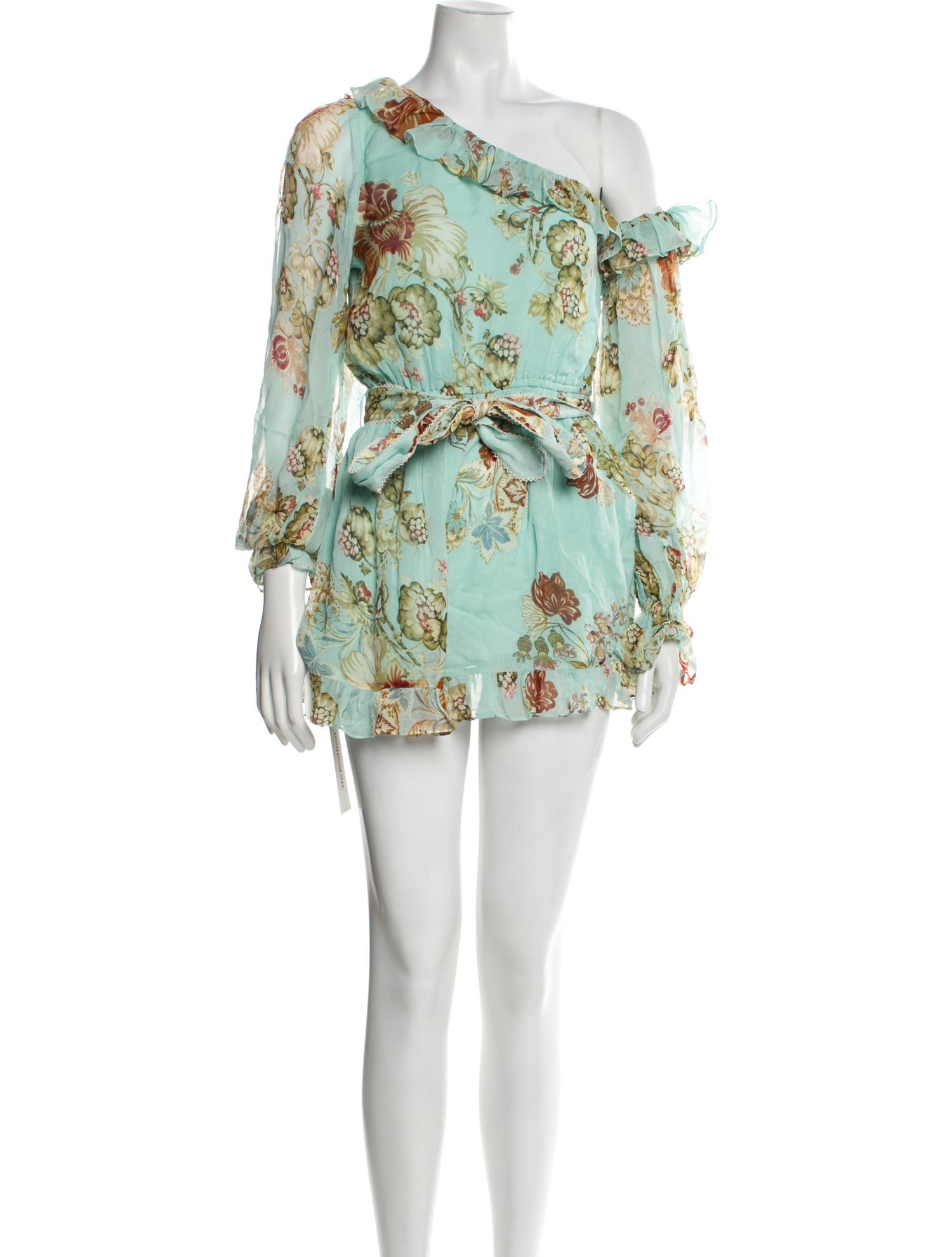 Hemant and Nandita Floral Print Asymmetrical Romper w/ Tags