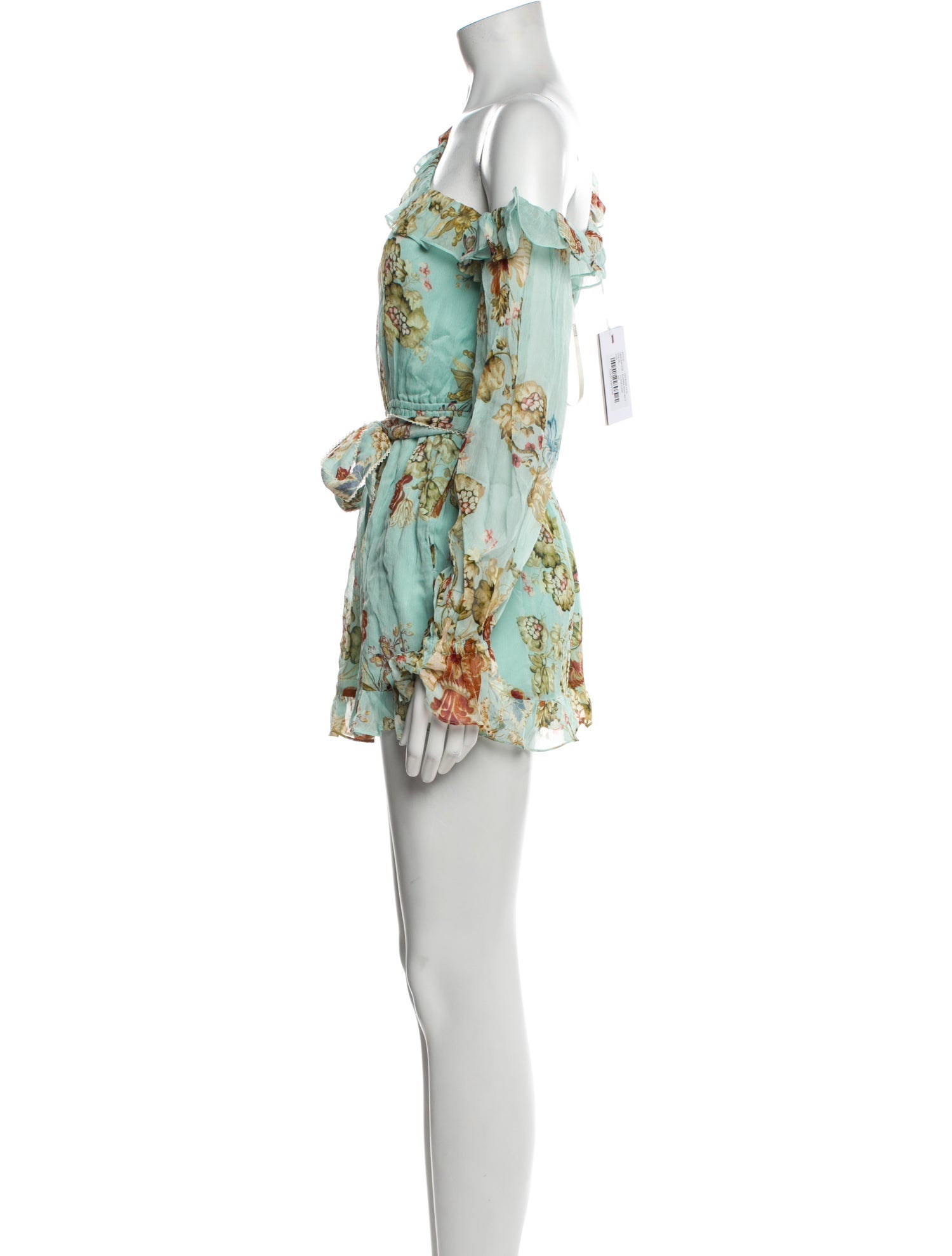 Hemant and Nandita Floral Print Asymmetrical Romper w/ Tags