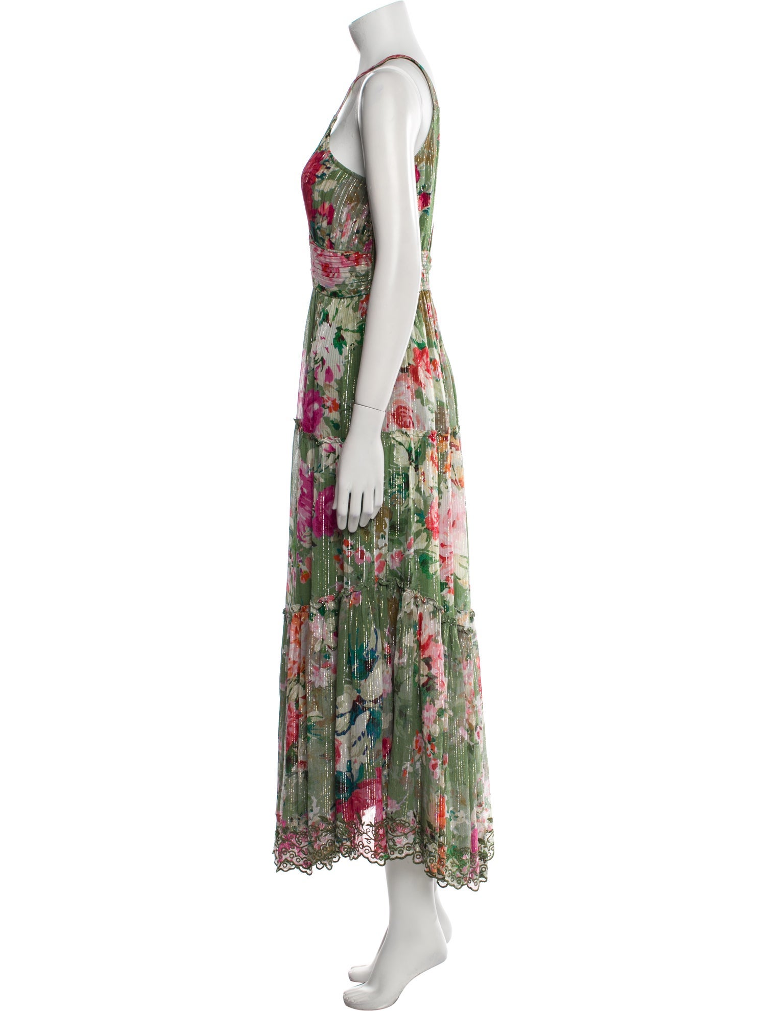 Hemant and Nandita Floral Print Long Dress
