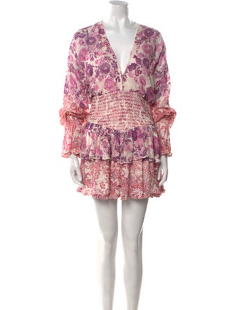 Hemant and Nandita Floral Print Mini Dress