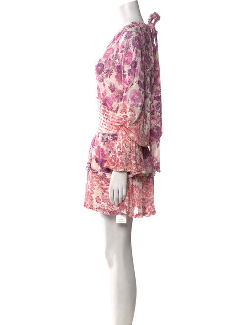 Hemant and Nandita Floral Print Mini Dress