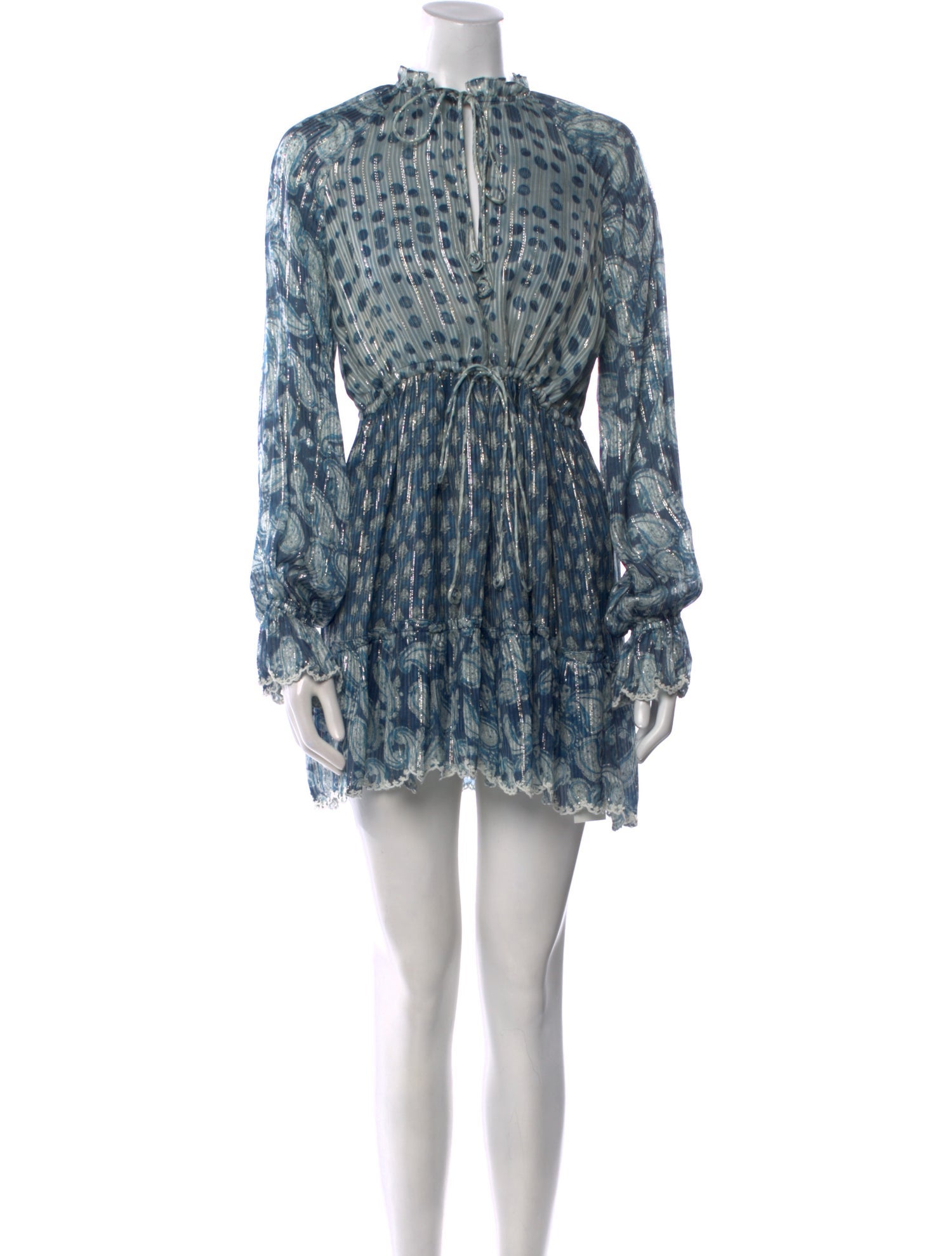 Hemant and Nandita Floral Print Mini Dress