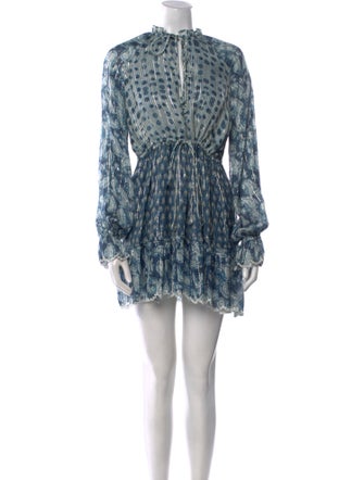 Hemant and Nandita Floral Print Mini Dress