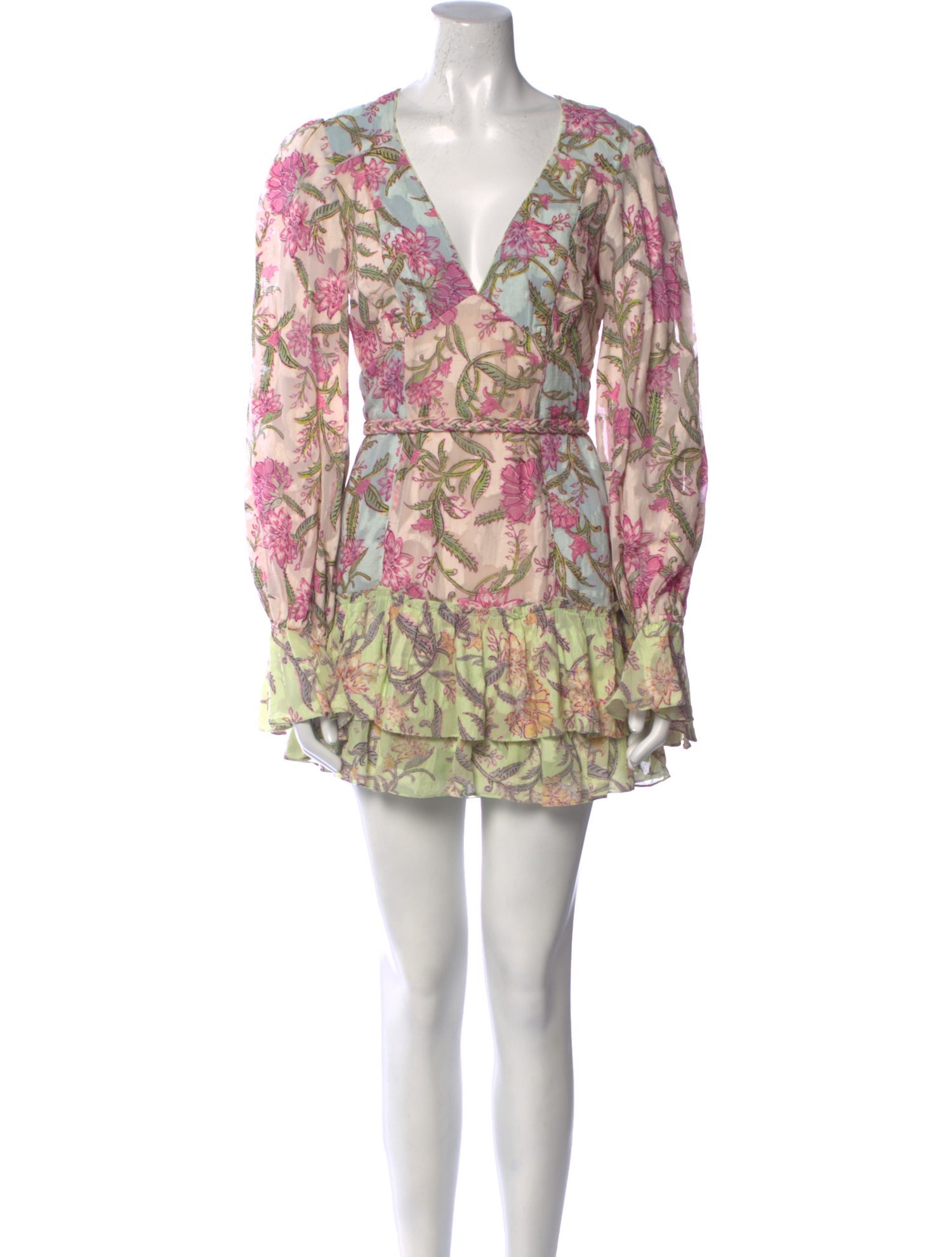 Hemant and Nandita Floral Print Mini Dress