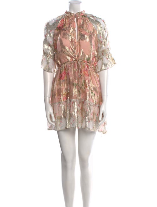 Hemant and Nandita Floral Print Mini Dress