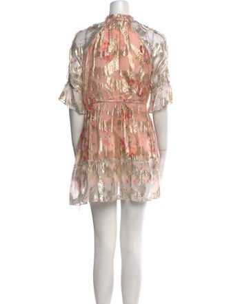 Hemant and Nandita Floral Print Mini Dress