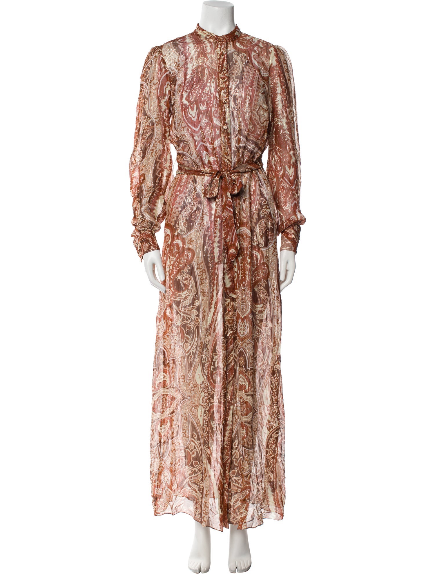 Hemant and Nandita Paisley Print Long Dress