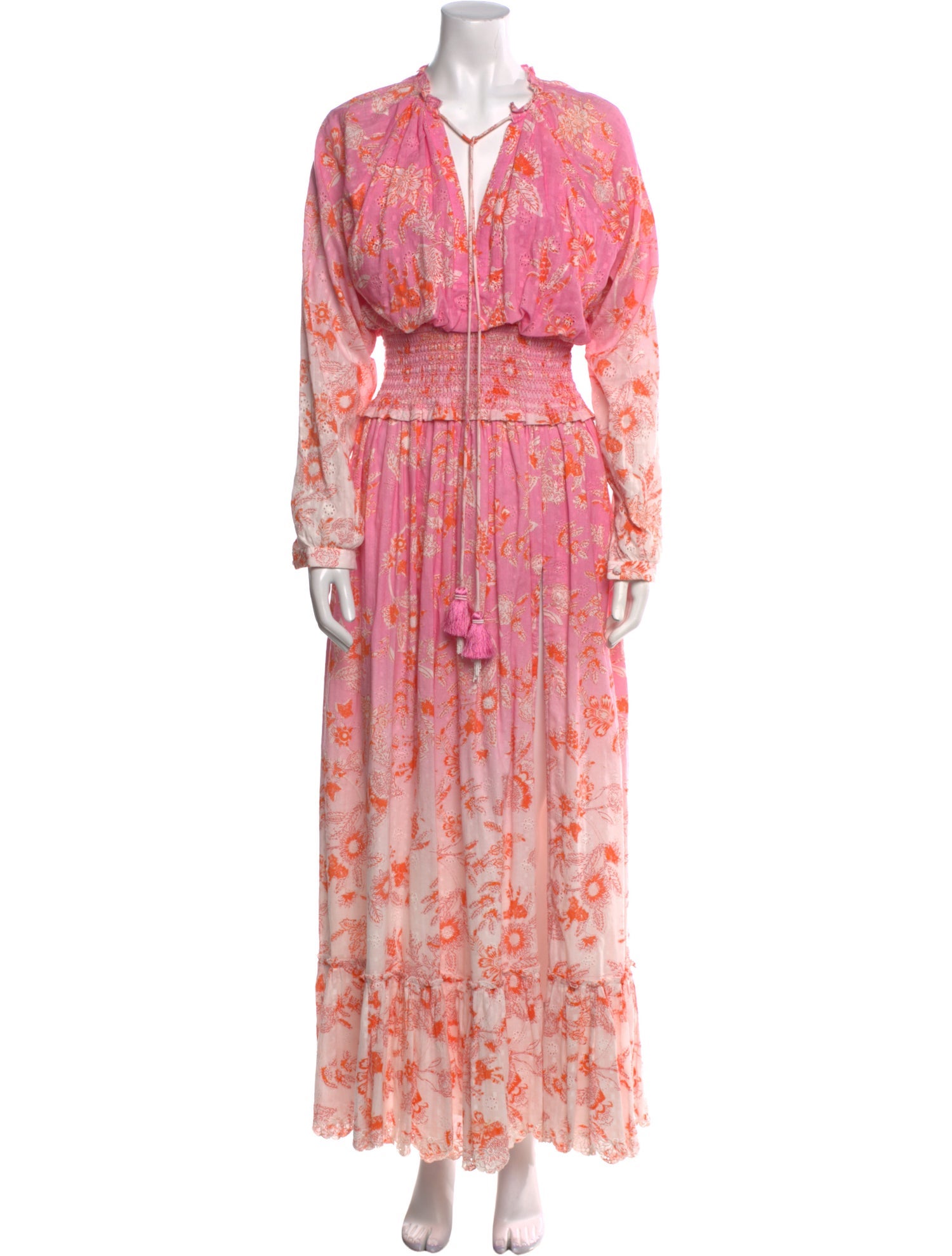 Hemant and Nandita Floral Print Long Dress