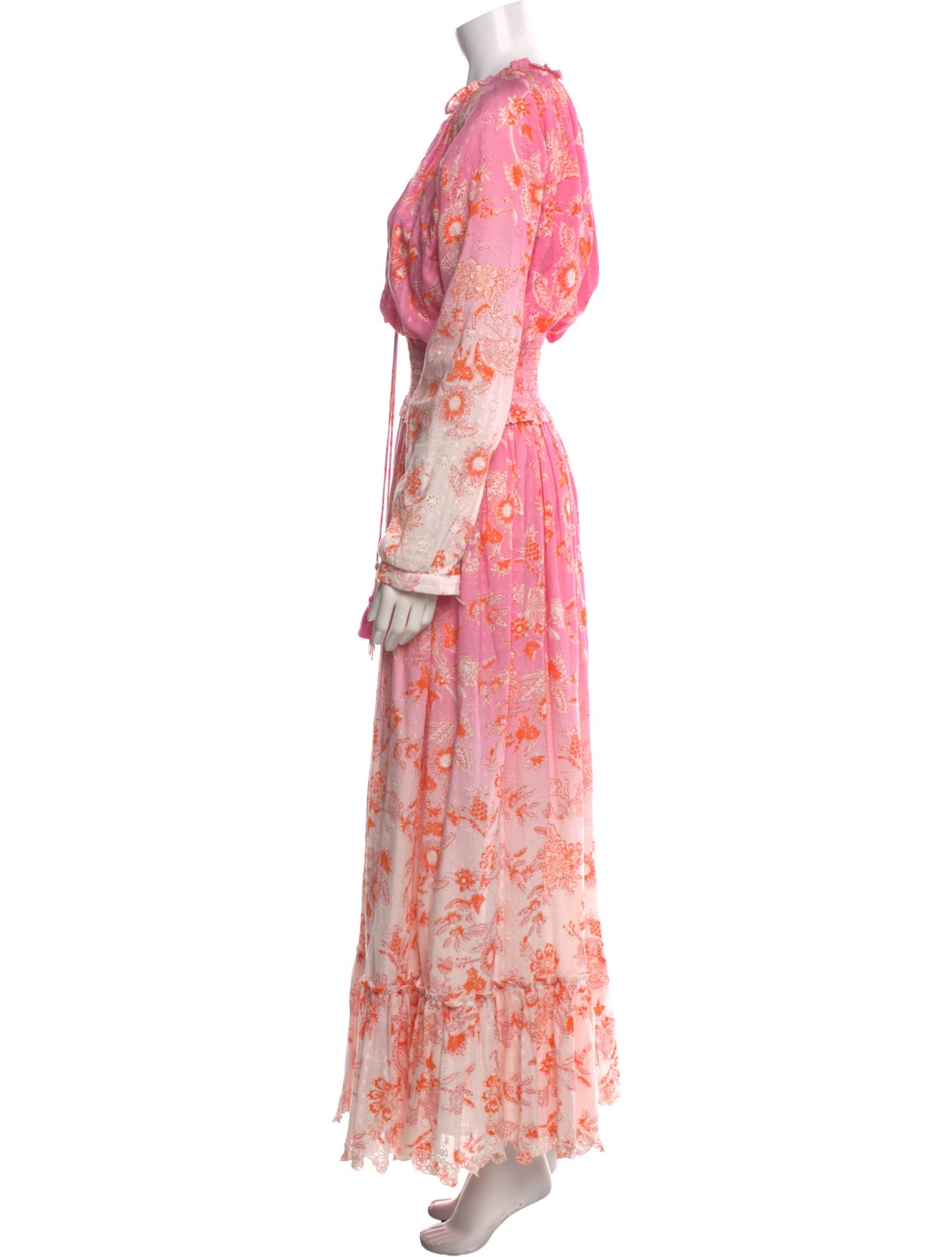 Hemant and Nandita Floral Print Long Dress