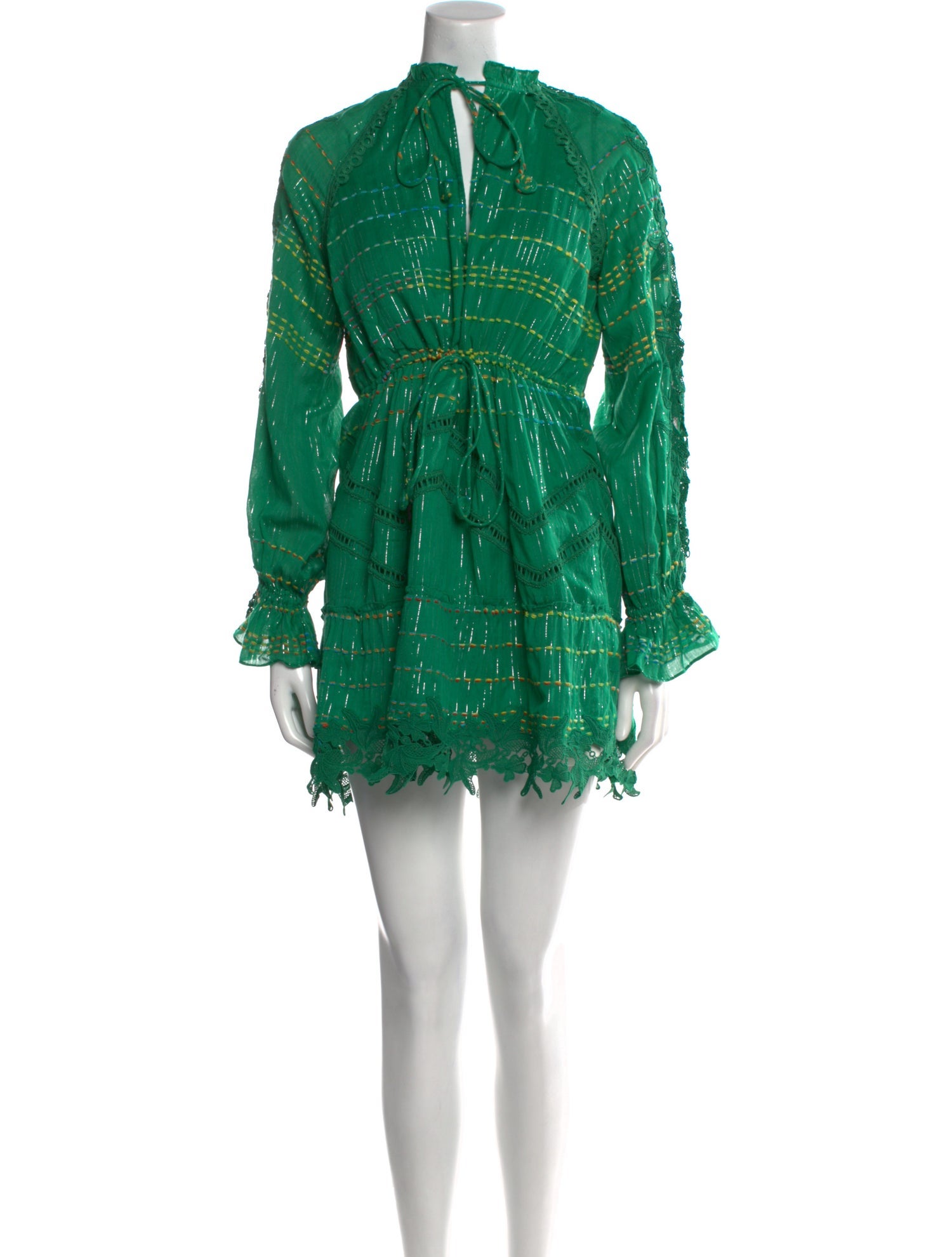 Hemant and Nandita Lace Pattern Mini Dress w/ Tags