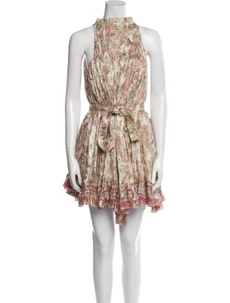 Hemant and Nandita Floral Print Mini Dress