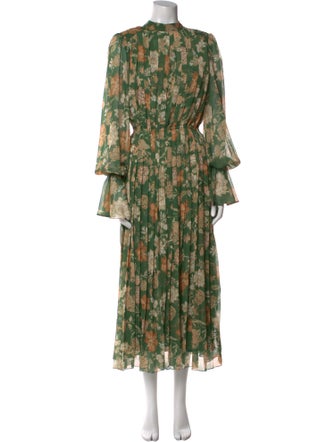 Hemant and Nandita Floral Print Long Dress