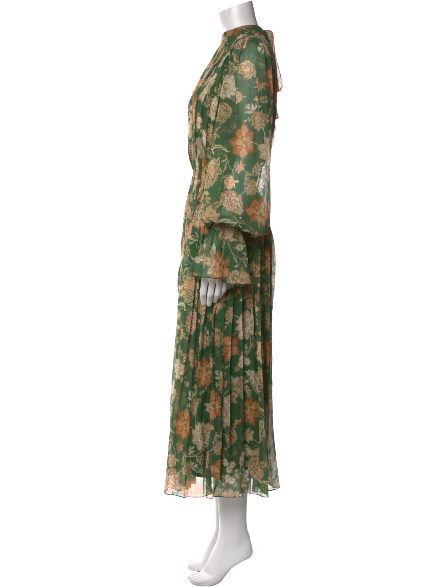 Hemant and Nandita Floral Print Long Dress