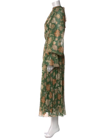 Hemant and Nandita Floral Print Long Dress