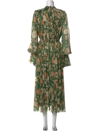 Hemant and Nandita Floral Print Long Dress