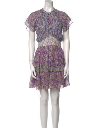 Hemant and Nandita Floral Print Mini Dress