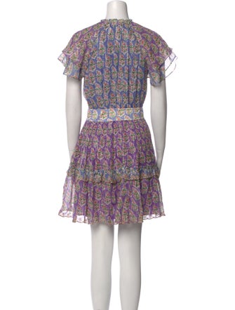 Hemant and Nandita Floral Print Mini Dress